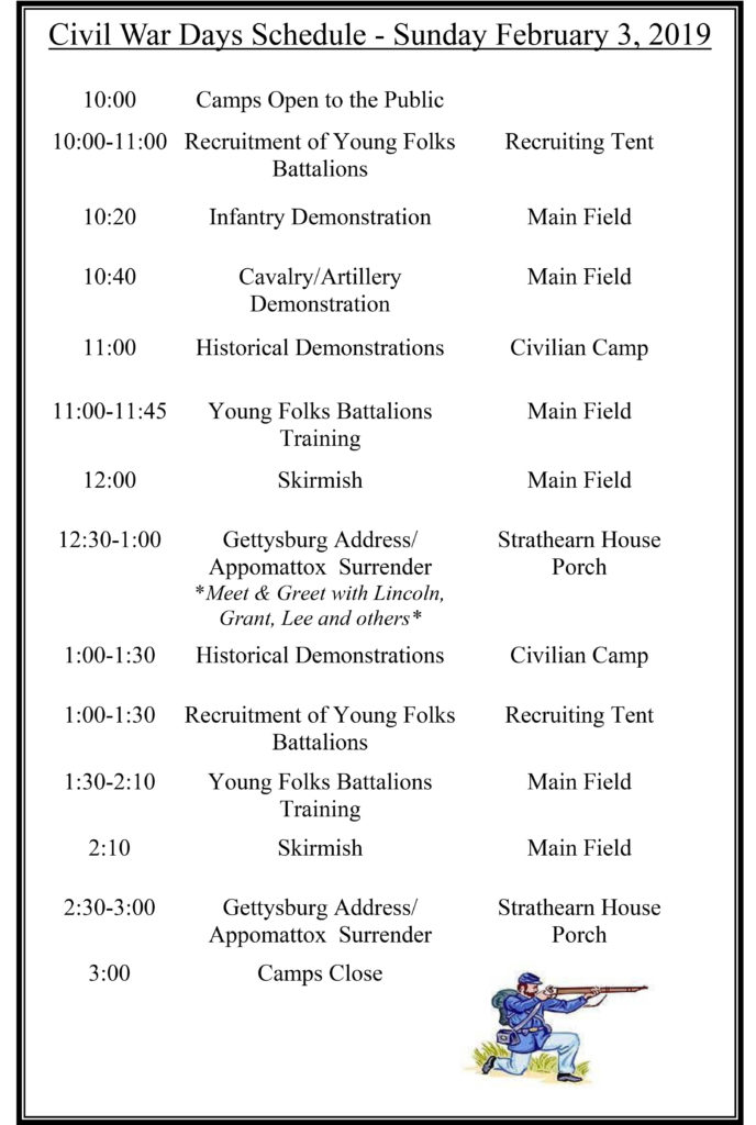 2019 CWD SUNDAY Schedule