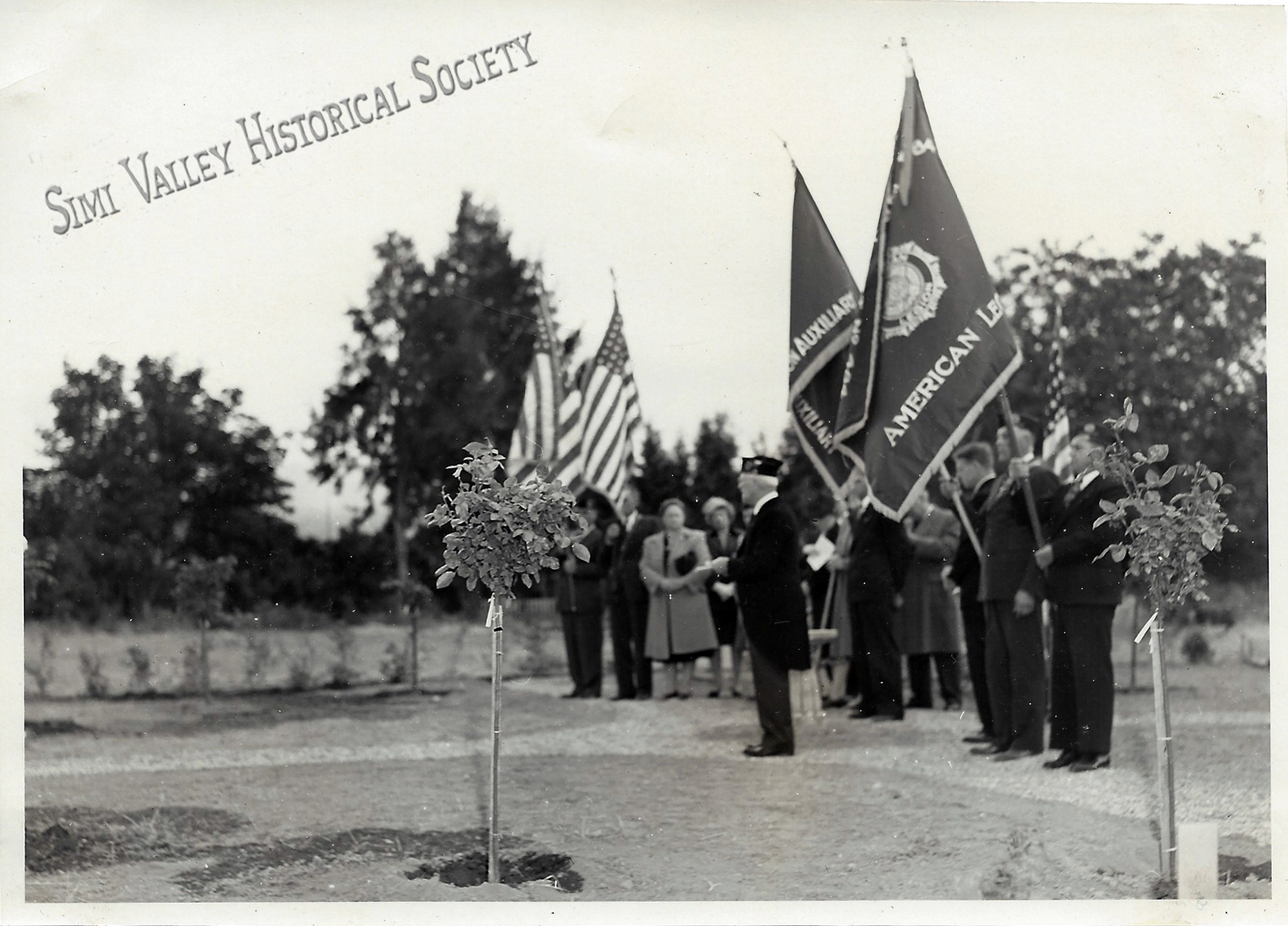 Dedication of Garden of Memory-May 26, 1946 in honor of Simi Valley Gold Stars